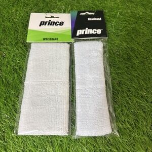 Prince Wristbands And Head Band‎ Set Tennis Pickleball Sports White